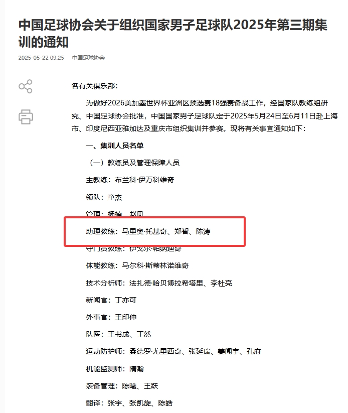 Zheng Zhi還是Chen Tao？體育：中國國家足球隊(duì)的前中國隊(duì)教練將負(fù)責(zé)東亞杯